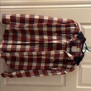 Plaid Button-Up Shirt